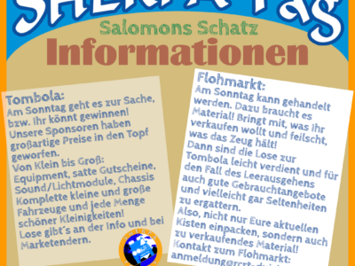 SHERPA Tag 2023 Kleinhau: Tombola und Flohmarkt